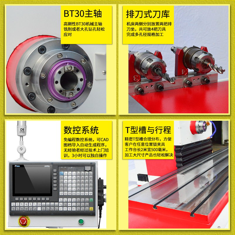 多米數(shù)控鉆孔銑削一體機(jī)